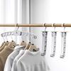8-hole Design Travel Hangers Plastic Clothes Drying Rack New Clothing Hangers Indoor Use