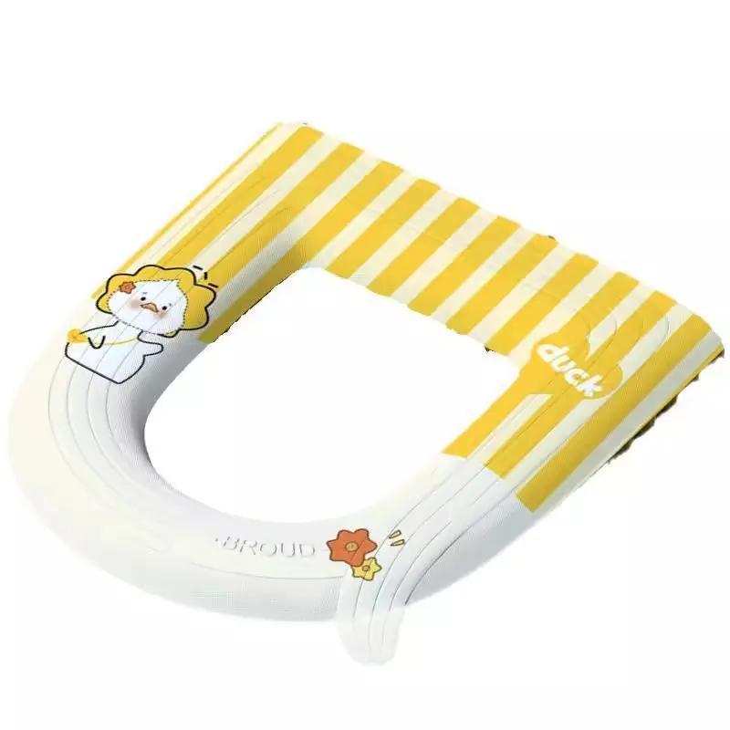 Универсальная водонепроницаемая моющаяся подушка для сиденья унитаза и клейкая крышка