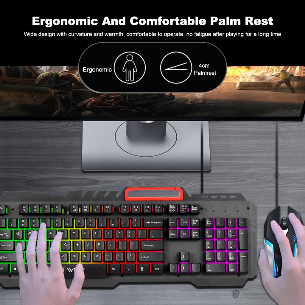 Desktop Computer Office Game Keyboard Mouse Thunderwolf TF-600 Suit