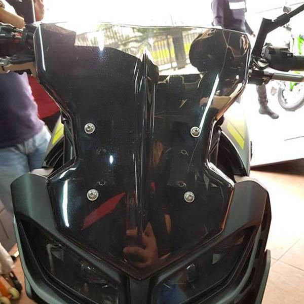 Черный дефлектор ветрового стекла для Yamaha MT-09 2017-2019