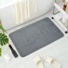 Minimalist Solid-color Bath Entrance Mat "BATH" Letter Design Modern Home Decor Carpet Soft Non-Slip Rug for Living Room