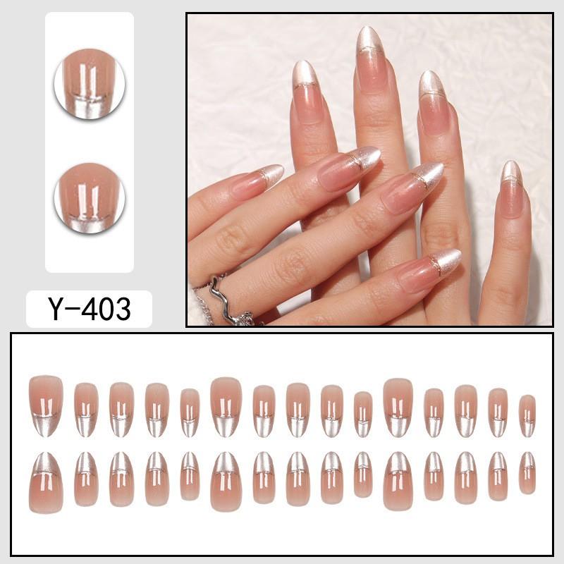 Short Press-On Nails Set With Floral Design Minimalist False Women Wearable Nail Tips In Multiple Colors