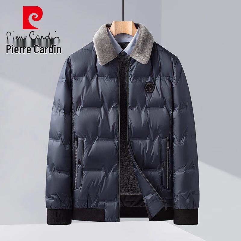 Pierre Cardin Men's Faux Fur Collar Padded Winter Jacket