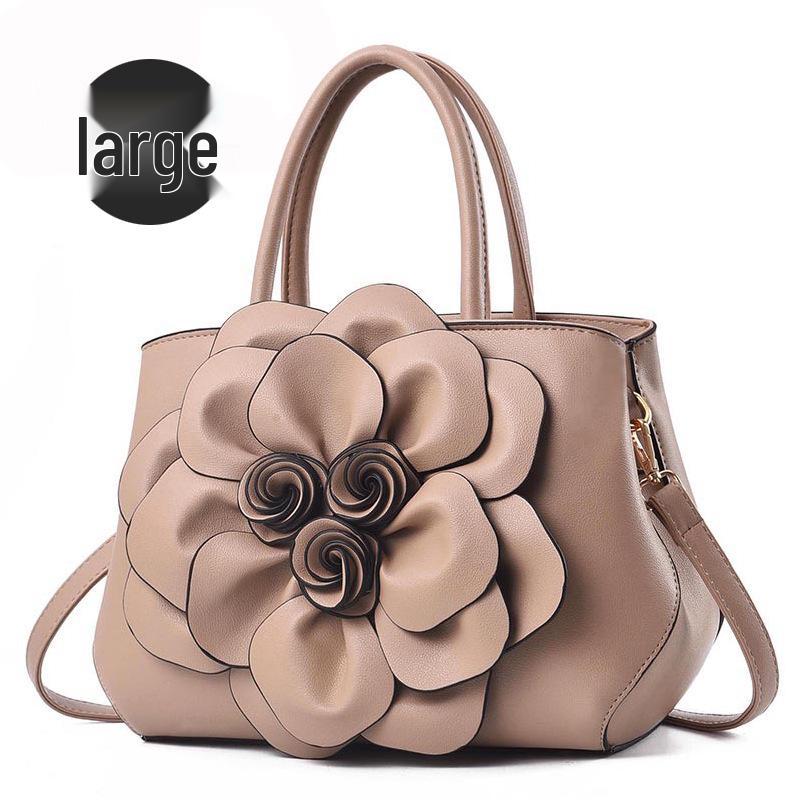 2025 Women's Rose Handbag: Elegant Large Capacity Crossbody & Shoulder Bag
