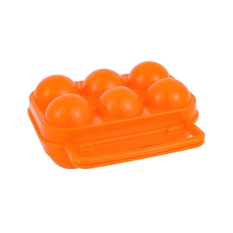Outdoor 6 Egg Boxes Simulation Egg Tray Portable Camping Egg Protection Box Home Storage Box Fall-proof.