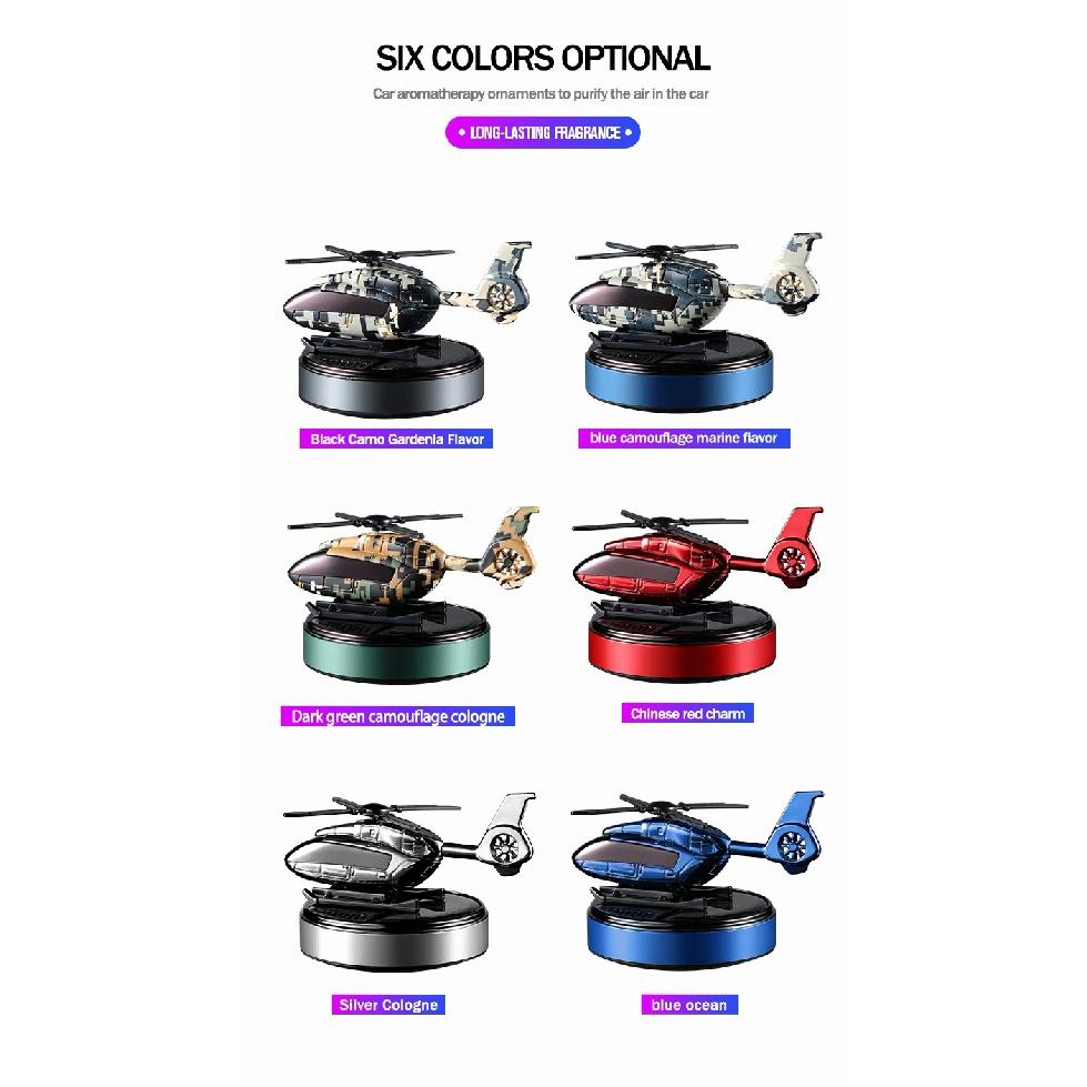 Car Perfume Fragrance Solar Aromatherapy Helicopter Car Air Freshener Diffuser Parfume Gift Box Car Decor Auto