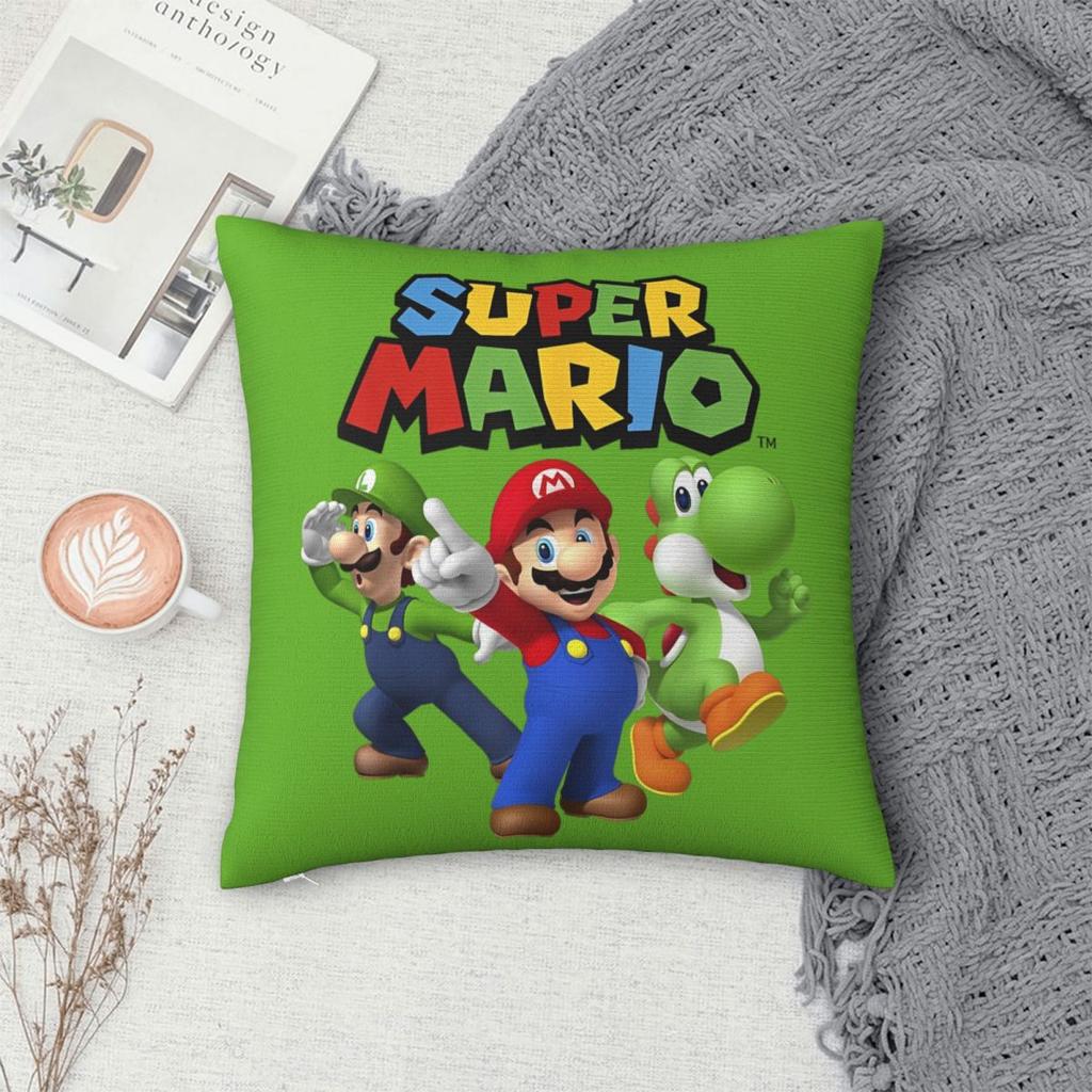 80-е Братья Аркадная Игра Мультфильм Каваи Квадратная Наволочка Декоративная Подушка Супер Марио Повседневные Наволочки