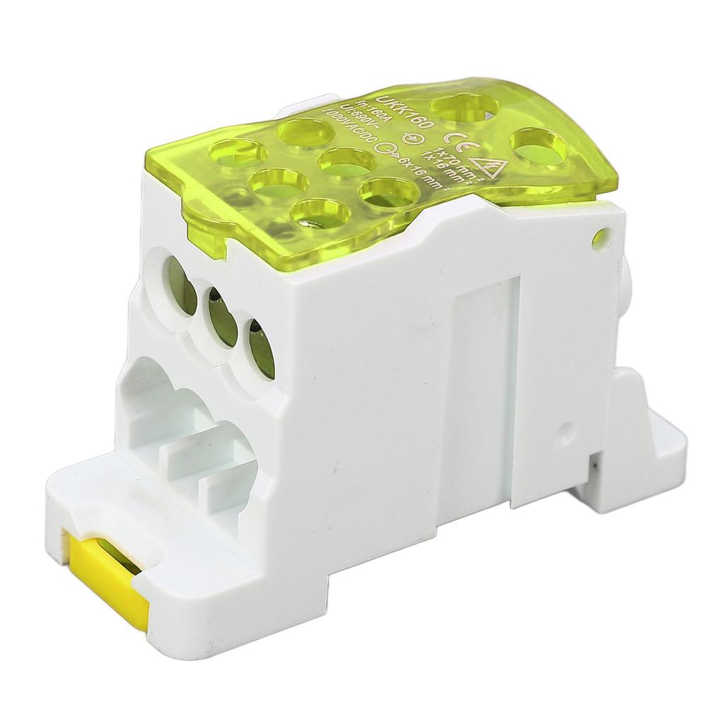 Terminal Distribution Box 690V 160A DIN Rail Terminal Block Power Junction Box for Electricity