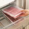 Ящик для хранения в холодильнике с крышкой, прозрачный пищевой контейнер для замораживания мяса, большой емкости, многофункциональный контейнер для хранения овощей и фруктов