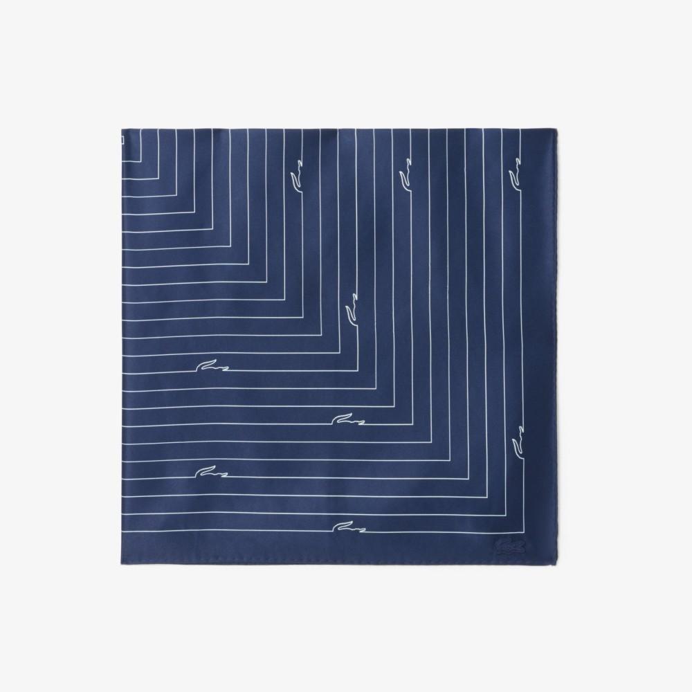 [lacoste] Women's Croco Line Satin Scarf RE1510-56GHHW