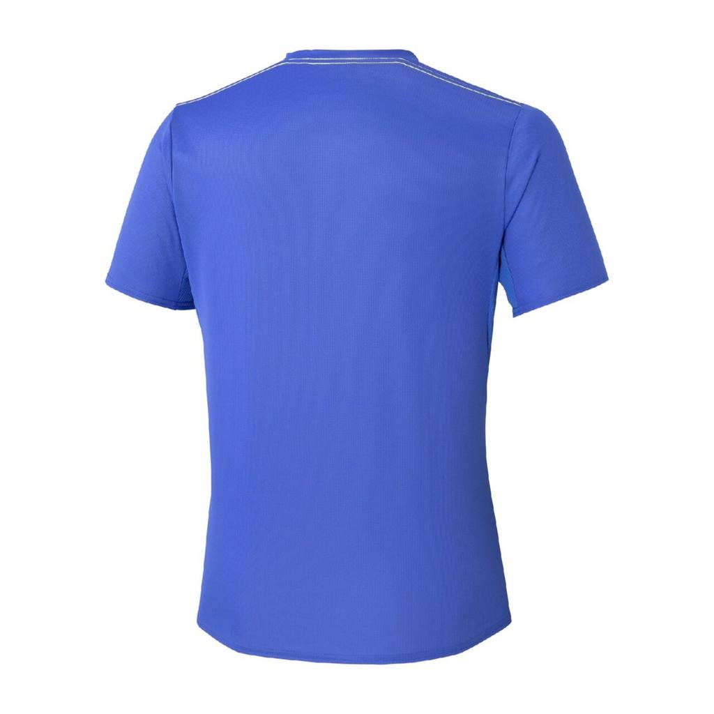 Тренировочная одежда Быстросохнущая Потрясающая 2XL [Mizuno] Футболка, Влагоотводящая, 32MAD025, Мужская, Синяя,