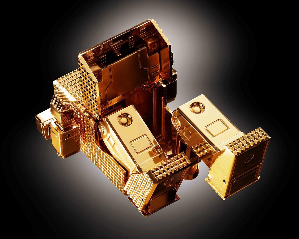 TAMASHII NATIONS Soul of Chogokin Golden Warrior Gold Lightan GX-32R Gold Lightan 24K Gold Plated Finish Approx. 130mm (Robot Form) ABS & PV