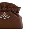 Vivienne Westwood Eva Kiss Lock Clutch With Detachable Chain Detail Women Shoulder Bag Brown 44020001W00CKD403