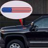Наклейки на автомобиль с эмблемой американского флага, длинная полоса, 3D-наклейки из алюминия и металла для украшения внешнего бампера автомобиля J6R8
