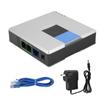 VoIP Gateway Internet Phone 2 Ports Adapter SIP RJ45 Cable For Linksys PAP2T