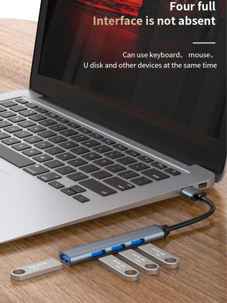 Расширения мини-USB-концентратора, 4-портовый USB-концентратор 3.0, концентратор 2.0, USB-адаптер, станция, ультратонкий портативный концентратор данных, USB-разветвитель