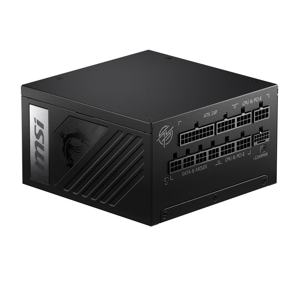 MSI MPG A1000G PCIE5 1000W ATX3.0/PCIe 5.0 Native 80PLUS GOLD PC Power Supply Unit PS1232