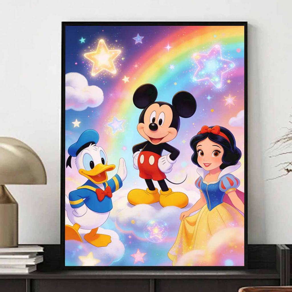 Disney Diamond Art Painting Kit Mickey Donald Snow White Home Wall Decor Handmade Gift
