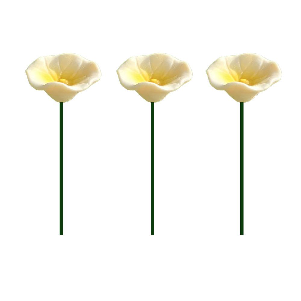 3pcs Flower Shape Bee Butterfly Water Dispenser Ceramic Bee Watering Station  Outdoor Use