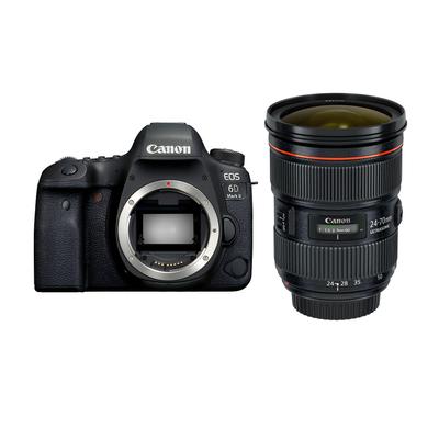 Canon Полнокадровая цифровая зеркальная камера EOS 6D Mark II + зум-объектив EF 24-70mm f/2.8L II USM