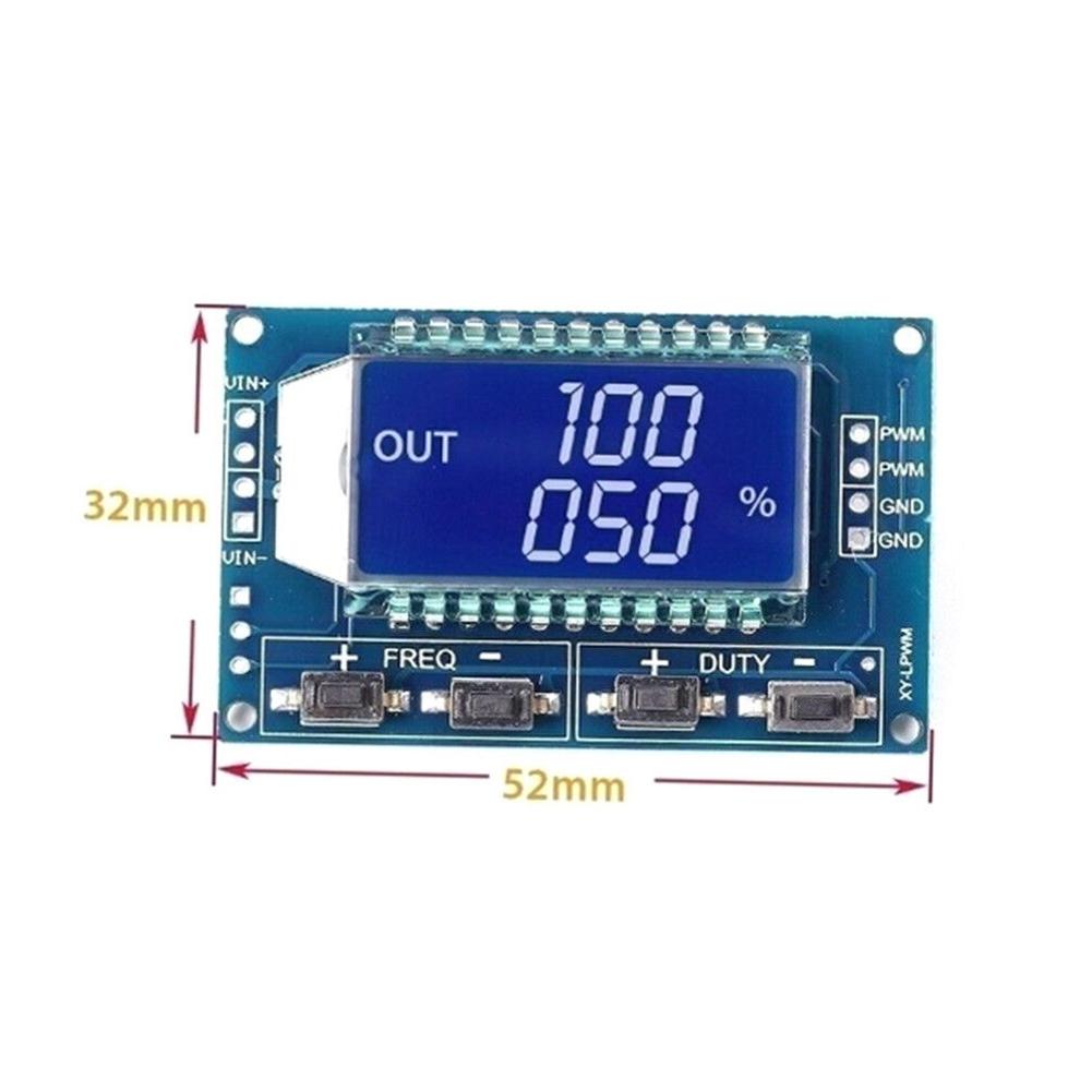Signal generator  for PWM pulse frequency duty cycle adjustable module