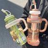 Бутылка для воды Lucky Belly Jumbo с заварником для чая, соломинкой, ручкой высокой ценности и удобным держателем для льда