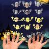 6 Pcs Soft Mini Ghost Head Zombie Portable Telling Story Puppets Hand Toys Kid