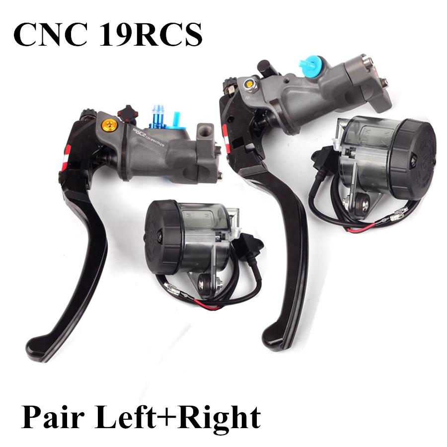 Universal Pair 19 Rcs Motorcycle Brake Master Cylinder Radial Brake 22mm For Honda Yamaha Kawasaki Suzuki Motorcycle Accessories