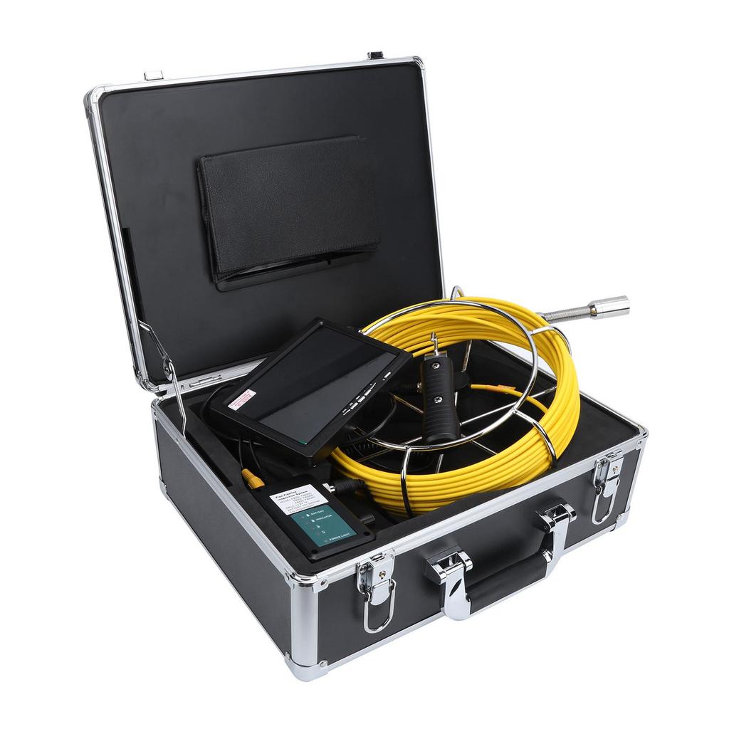 22-миллиметровая камера для осмотра трубопровода, экран 7 дюймов, IP68, 1000 ТВЛ, 12 светодиодов для дренажной системы