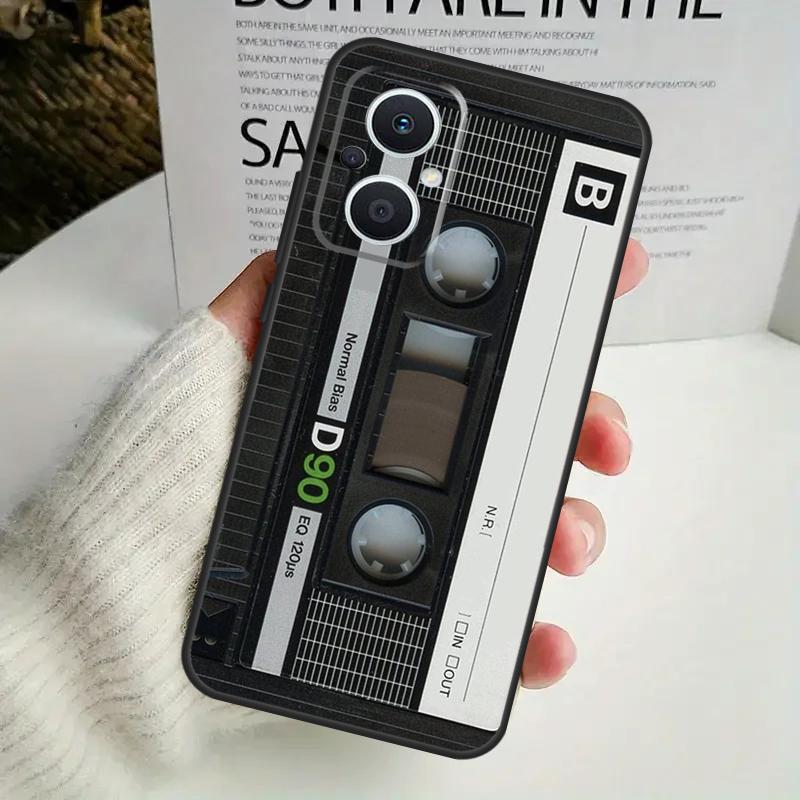 Cassette Mix Tape Case For OPPO Reno 8T 4Z 5Z 8 10 11 Pro 4 5 6 7 Lite OPPO Find X6 Pro X3 X2 X5 Lite Cover