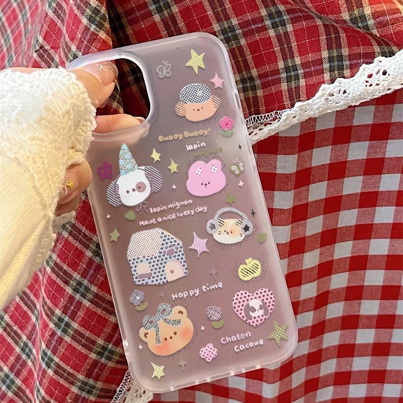 Чехол для iPhone, совместимый со Star Animal Apple: Матовый мягкий чехол для 14, Fun 15 и 17 Pro Max