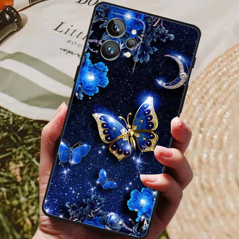 Чехол для Realme GT2 Pro 5G ТПУ Черный Бампер Силиконовый Защитный Funda для Realme GT 2 Pro Чехол для Телефона GT2 Pro 2PRO 2022 Capas