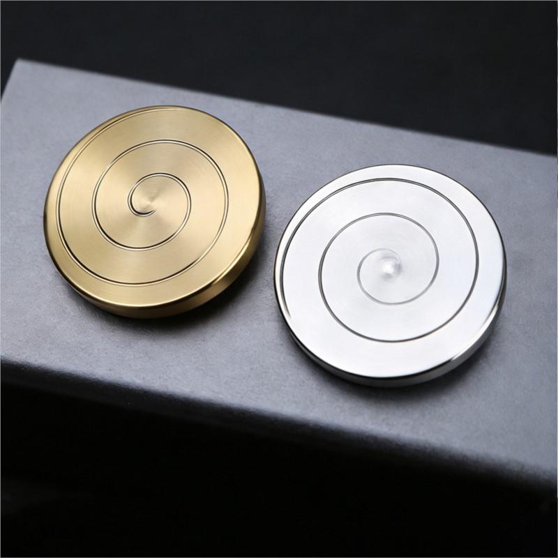 Desktop Coin Fingertip Gyro Transfer Good Luck Gyro Interest Stress Relief Toy Stainless Steel Gyro Adult Fingertip Toy For Kids