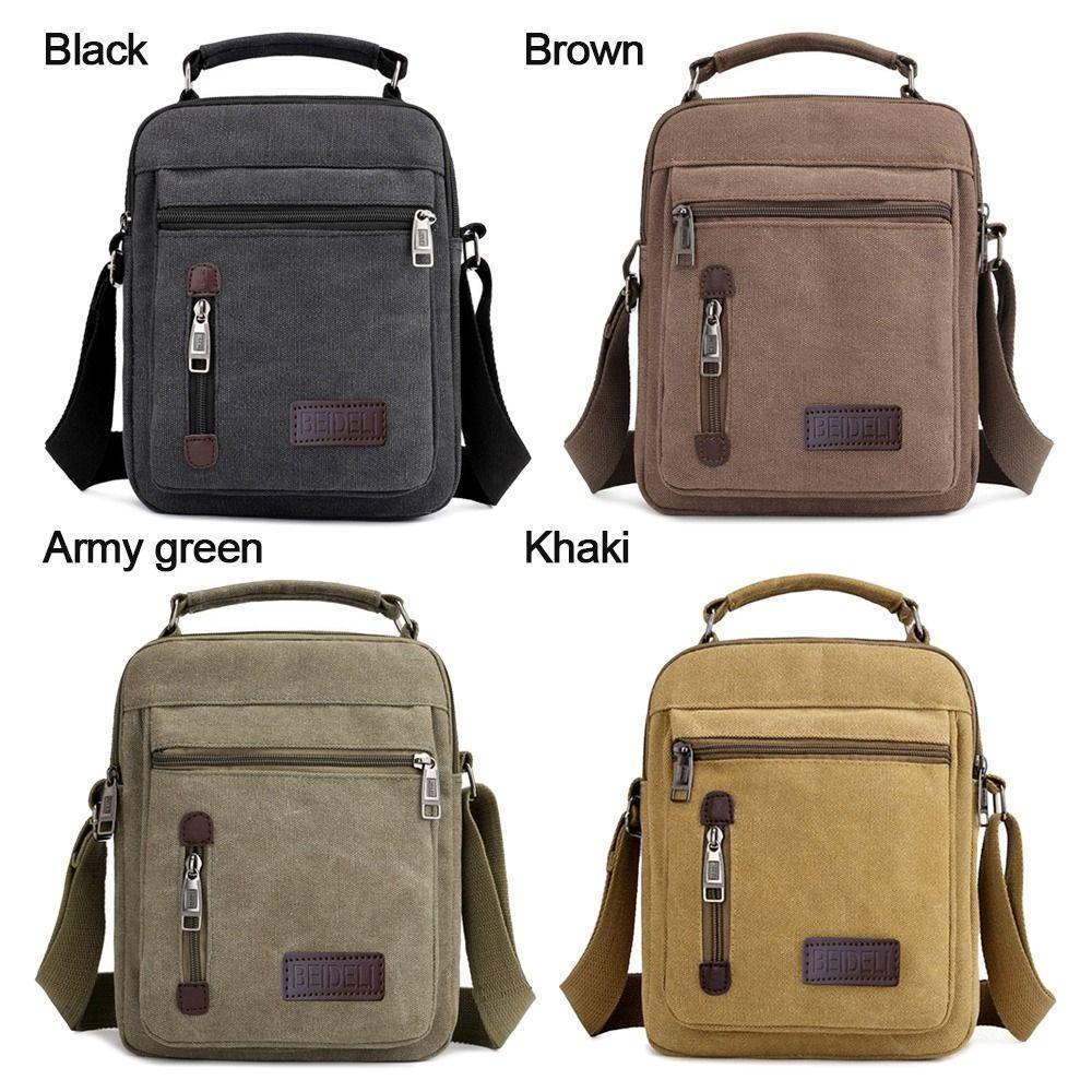 Мужские наплечные сумки с несколькими карманами, креативная сумка-тоут из парусины для инструментов, износостойкая, большой вместимости, кошельки, мужская сумка