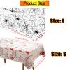 Halloween Bloody Tablecloths Spider Net Cover Bloody Table Cover Bloody Handprints Tablecloths Rectangle Scary Cover