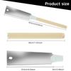 High Carbon Steel Double-sided Hand Saw 9.3 Inches High Hardness Beech Wood Comfortable Handle 2-in-1 Woodworking Hand Saw