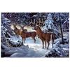 5D Diy Алмазная картина Животное олень Снежная сцена Вышивка Крестом Домашний декор Подарок ручной работы