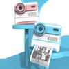 Детский цифровой фотоаппарат с мгновенной печатью, 2,4-дюймовый экран, со стикерами и фильтрами для фотосъемки, машина для видеозаписи