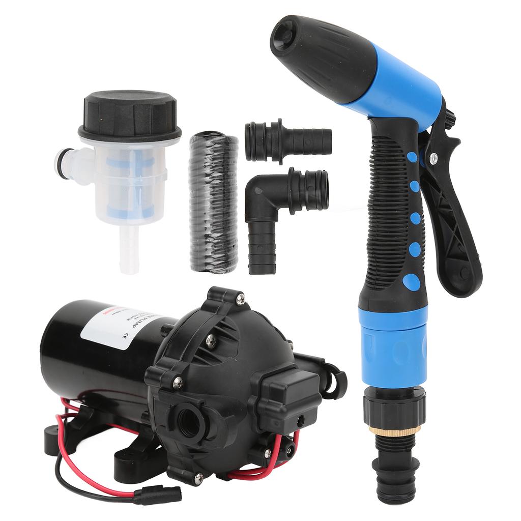 Комплект промывочного насоса 24 В, 5,0 галлонов в минуту, 70 фунтов на квадратный дюйм, 137,8 футов, насос для мытья палубы для морской лодки и яхты