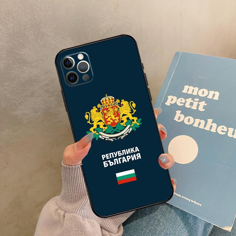 Чехол-паспорт для iPhone 17 Air 15 14 13 12 11 16 Pro Max 13 mini XR 15 16 Plus 16e с изображением флага Болгарии, задняя крышка