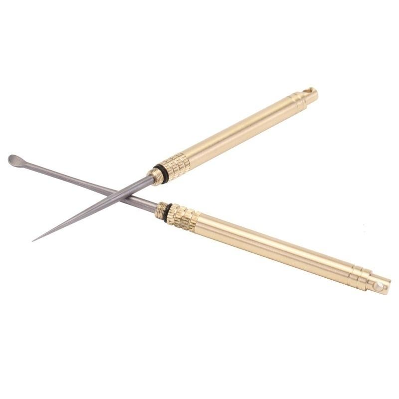 Титановый сплав, уличная зубочистка EDC, фруктовая вилка, инструмент для кемпинга, держатель для зубочисток, титановая зубочистка