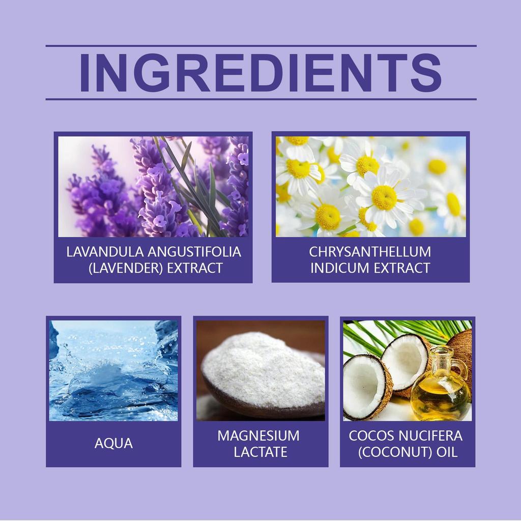 OUHOE Lavender Sleep Spray 30ml Natural Ingredients Promote Sleep, Relieve Stress, and Ensure a Restful Night's Sleep.