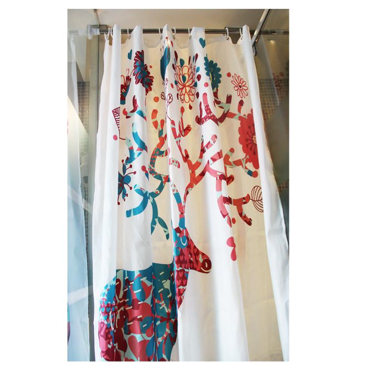 Рождественский Мопс Собака Шапка Санты Занавеска для Ванны Душа Декор для Любителей Домашних Животных для Современной Ванной Комнаты Праздничный Подарок