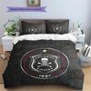 Orlando Pirates Pattern Bedding Quilt Set  Home Decoration  Gift (1 * duvet cover + 2 * pillowcase  without core)