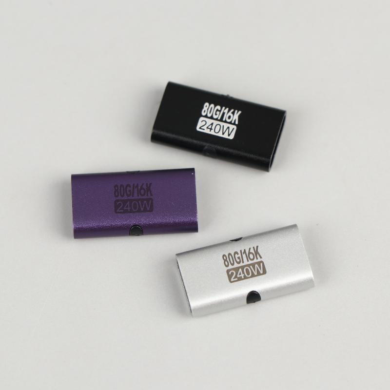240 Вт Адаптер Type-C Женский-Женский Высокоскоростной PD Быстрая Зарядка USB C Удлинитель Конвертер для Игрового Ноутбука Док-станции
