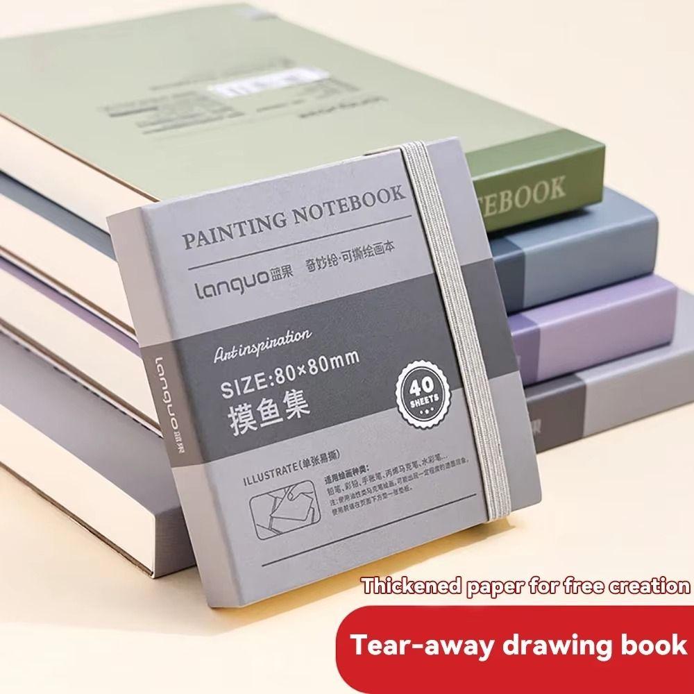 Thick Paper Sketchbook Handbook Hardcover Mini Drawing Book School Supplies