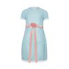 Movie The Shining Lisa Louise Burns Grady Twins Dress Blue Halloween Puff Sleeve Lolita Outfits Dress Skirts Bow For Woman