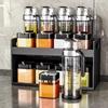 Набор для хранения специй и масла BieYing из 12 предметов, настенный