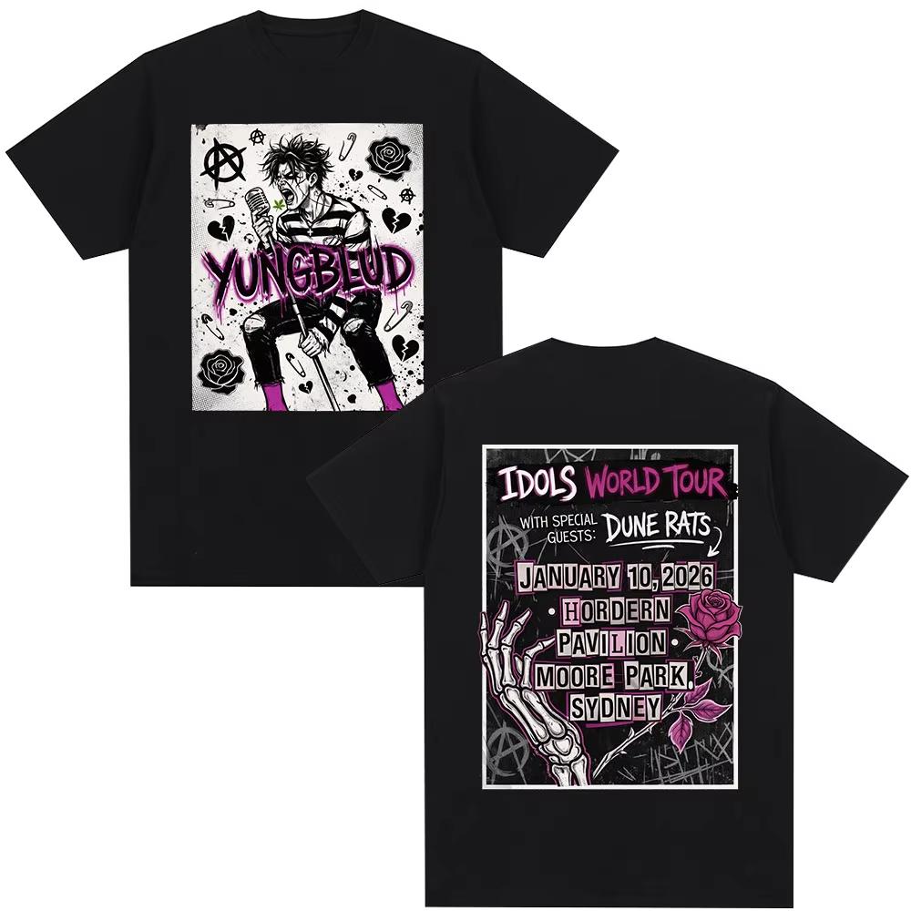 Yambulude Printed TShirt Iconic World Tour Concert Edition TShirt for Unisex Fashion HipHop ShortSleeved TShirt