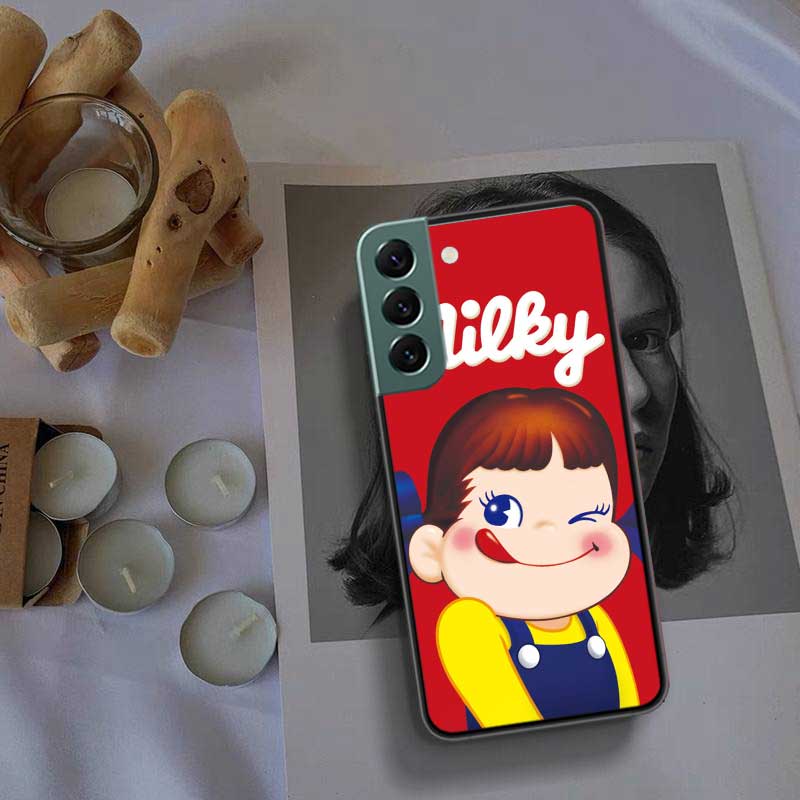F-Fujiya M-Milky P-Peko C-chan Мультяшный Чехол для Телефона Для Samsung Galaxy S22 S25 Ultra S21 S10 Plus S26 Edge S20 S23 S24 FE Чехол